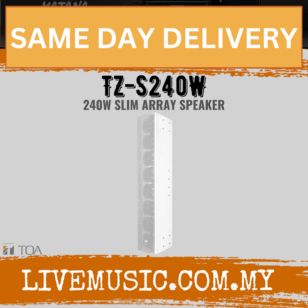 TOA Slim Line Array Speakers TZ-S240W 240W Slim Array Speaker ( TZS240W / TZ S240W )