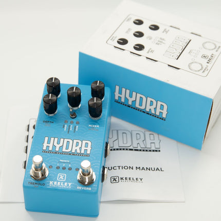 Keeley HYDRA Stereo Reverb & Tremolo Effects Pedal