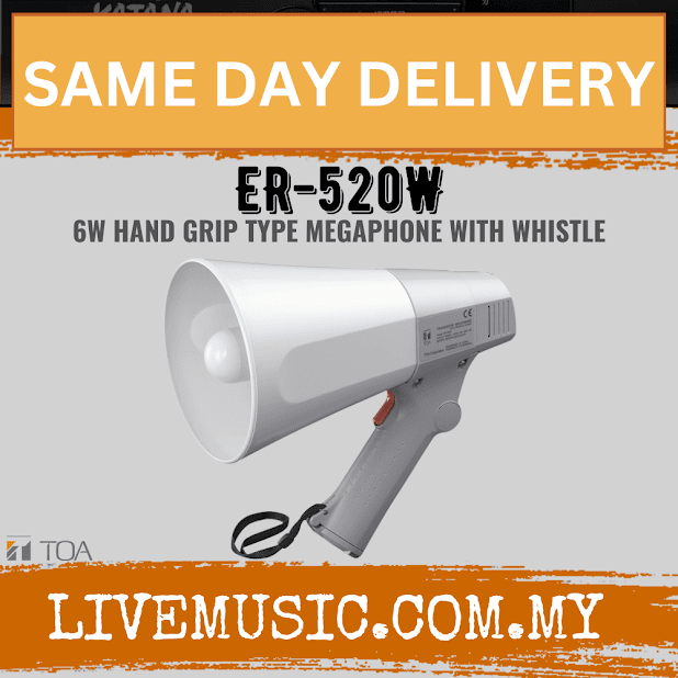 TOA ER-520W 6W Hand Grip Type Megaphone with Whistle ( ER520W / ER 520W )