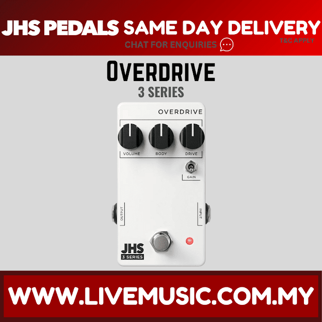 JHS 3 Series Overdrive Guitar Effects Pedal