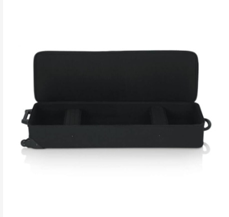 Gator GK-61-SLIM Rigid EPS Foam Lightweight Case w/ Wheels for Slim 61 Note Keyboards (GK61SLIM/GK 61 SLIM)