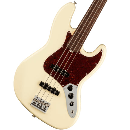 Fender American Professional II Fretless Jazz Bass Electric Guitar, Rosewood Fretboard - Olympic White