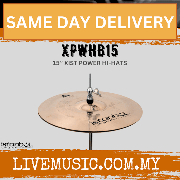 Istanbul Agop XPWHB15 15" Xist Power Hi Hat Cymbal (XPWHB-15/XPWHB 15)