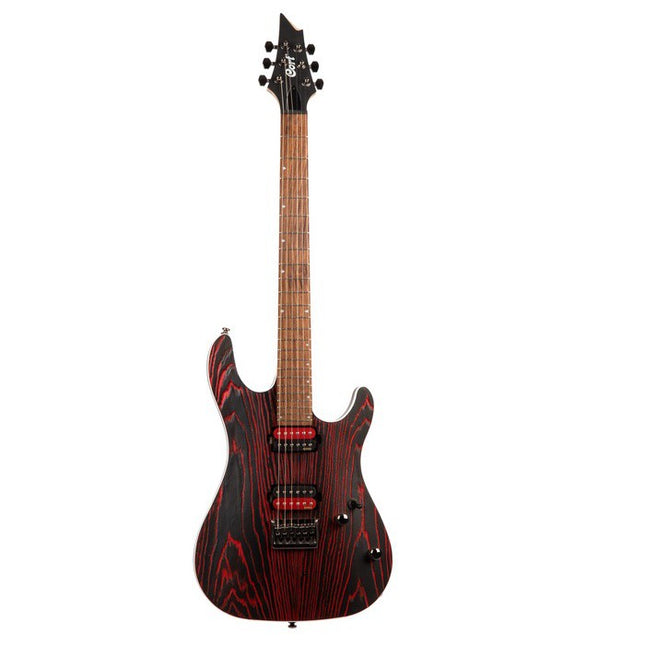 Cort KX300 Etched Electric Guitar Pau Ferro Fretboard with Bag - Etched Black Red (KX-300/KX 300)