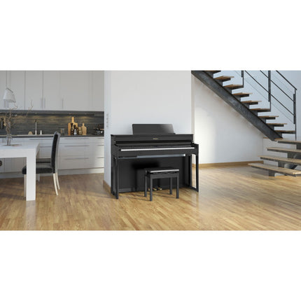 Roland HP702 88-keys Digital Piano with Bench, Stand, RH-5 Headphone, 3 Pedal, Note Stand and Adapter - Black ( HP-702 )