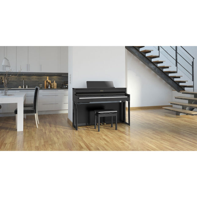 Roland HP702 88-keys Digital Piano with Bench, Stand, RH-5 Headphone, 3 Pedal, Note Stand and Adapter - Black ( HP-702 )