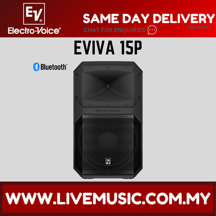 EV Electro-Voice EVIVA 15P Portable Powered Loudspeaker, Each/Pair - (15-P/15 P)
