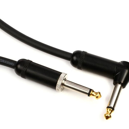 D'Addario Planet Waves PW-AMSGRA-10 American Stage Instrument Cable - 10 feet Straight to Right Angle (PWAMSGRA10)