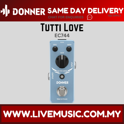 Donner Tutti Love Chorus Guitar Pedal Modulation Pure Analog True Bypass
