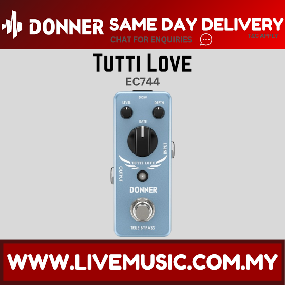 Donner Tutti Love Chorus Guitar Pedal Modulation Pure Analog True Bypass
