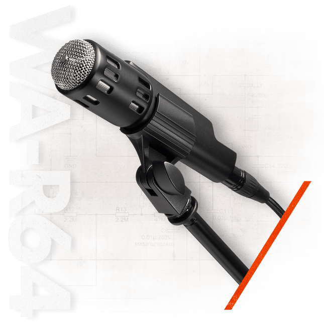 Warm Audio Retro 64 Dynamic Microphone, Black