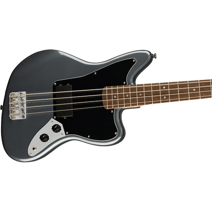 Squier Affinity Series Jaguar Bass Guitar, Laurel Fretboard - Charcoal Frost Metallic