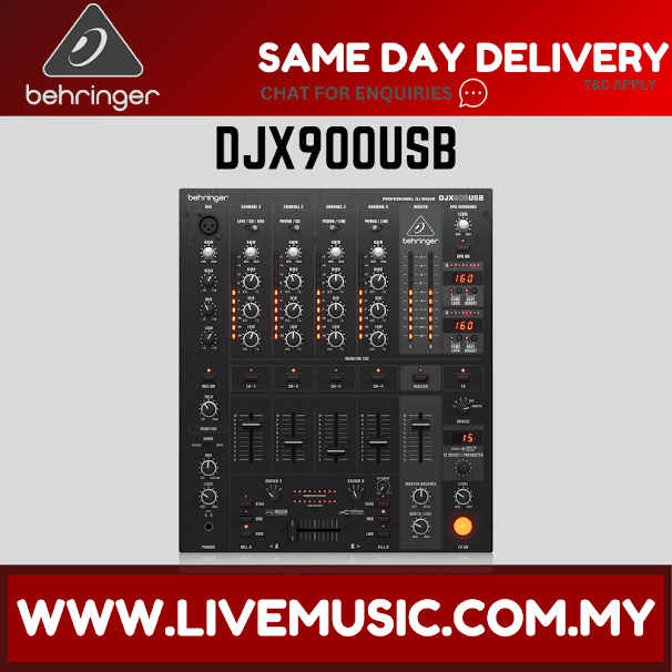 Behringer Pro Mixer DJX900USB 4-channel DJ Mixer ( DJX 900 USB DJX-900USB)