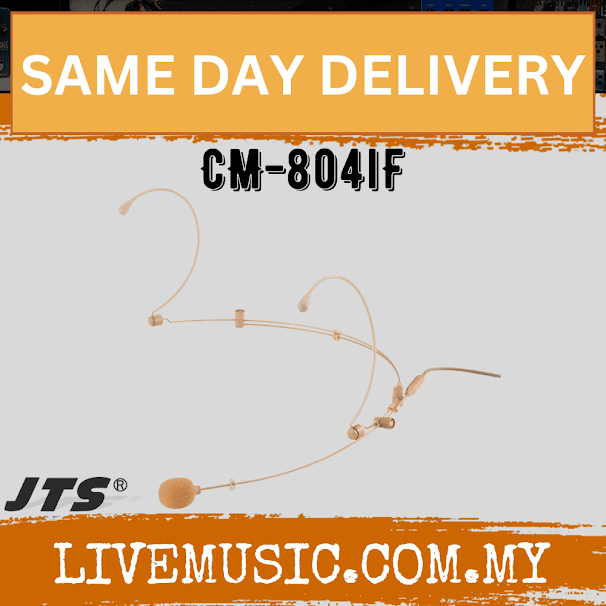 JTS CM-804I Double ear-hook microphone - Omni-directional - Beige ( CM804I / CM 804I )