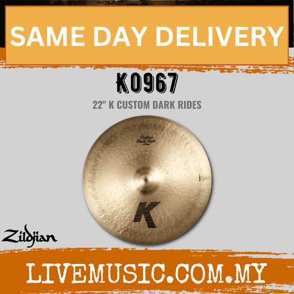 Zildjian 22" K Series Custom Dark Ride Cymbal (K0967)