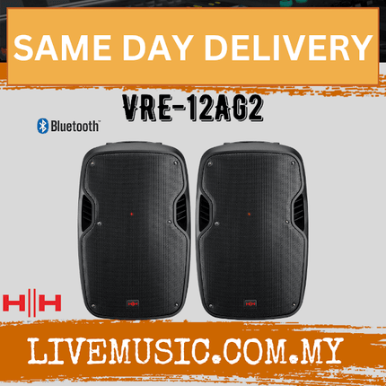 HH Electronic VECTOR VRE-12AG2 800W Active PA Speaker With Speaker Stand And Cable ( VRE12AG2 / VRE 12AG2 )