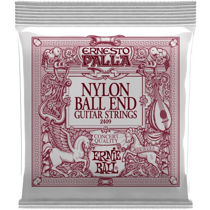 Ernie Ball 2409 Classical Guitar Strings Ernesto Palla Nylon Black & Gold Ball End (EB2409)