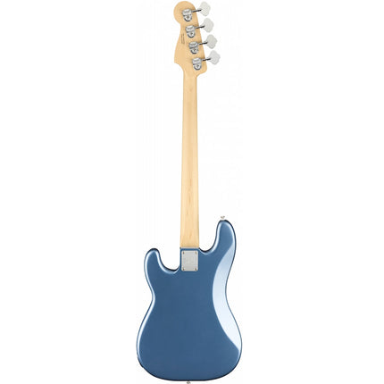 Fender American Performer Precision Bass Guitar, Maple Fretboard with Bag - Satin Lake Placid Blue