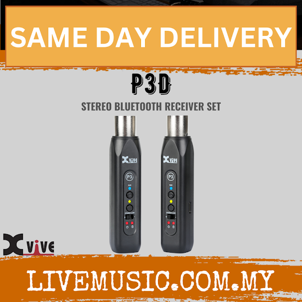 Xvive P3D Bluetooth Wireless Receiver - Pair ( P-3D / P 3D )