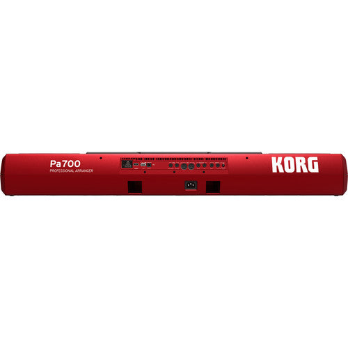 Korg Pa700 - 61 key Arranger Workstation with Free Adapter - Red (Pa-700)