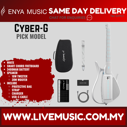 Enya Cyber-G Pick Model - New Era Backing Stringless Guitar ( Cyber G CyberG )