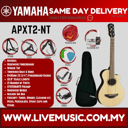 Yamaha APXT2 3/4 Size Spruce Top Acoustic-Electric Guitar - ( APX-T2 / APX T2 )