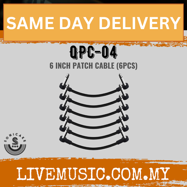 Sonicake QPC-04 6 Inch Patch Cable - 6Pcs ( QPC 04 QPC04 )