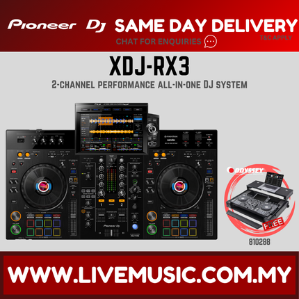 Pioneer DJ XDJ-RX3 2-channel Performance All-In-One DJ System With Monitor Speaker And Case (XDJ RX3/XDJRX3)