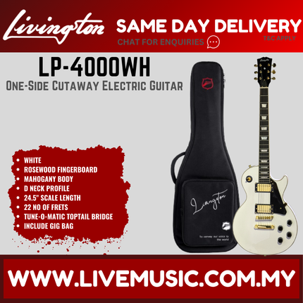 Livingston LP-4000 Les Paul Body HH Electric Guitar Rosewood Fretboard - ( LP4000 LP 4000 SELP300 SELP-300 )