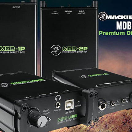 Mackie MDB-1P 1 Channel Passive Direct Box DI Box (MDB 1P/MDB1P)