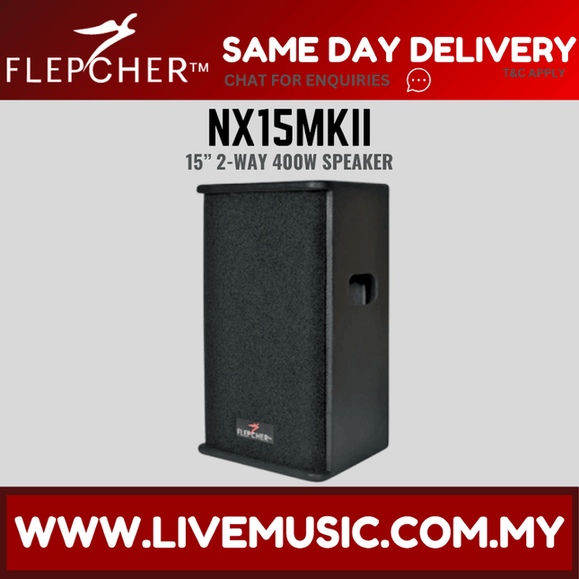 Flepcher NX-15MKII 15'' 2-way Professional Loudspeaker ( NX15MKII / NX 15MKII )