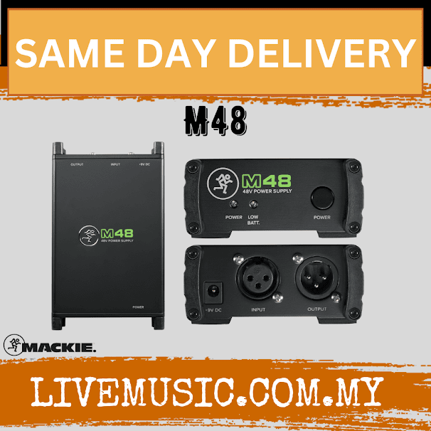 Mackie M48 48V Phantom Power Supply Wall Powered (M 48/M-48)