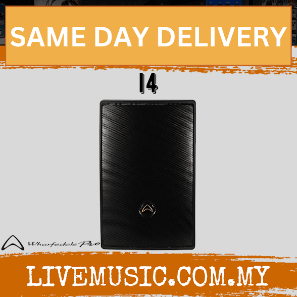 Black 4-inch passive installation loudspeaker with front grille and logo