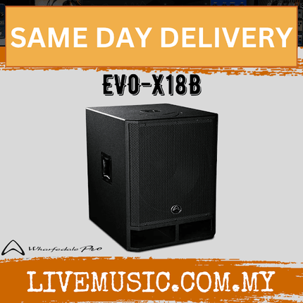 WHARFEDALE PRO EVO-X18B Series 600 Watts RMS 18" Passive Subwoofer (EVO X18B EVOX18B)