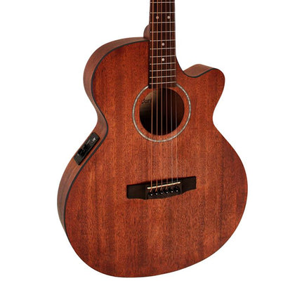 Cort SFX-MEM - Acoustic-Electric Guitar Mahogany Top, Merbau Fretboard with Gig Bag - Open Pore (SFX MEM/SFXMEM)