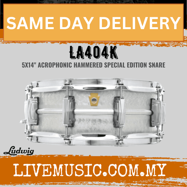 Ludwig LA404K 5x14inch Acrophonic Hammered Special Edition Snare Drum