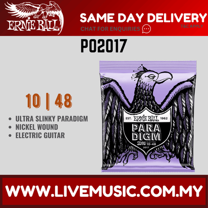 Ernie Ball P02017 Ultra Slinky Paradigm Electric Guitar Strings, 10-48 Gauge