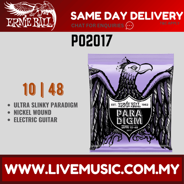 Ernie Ball P02017 Ultra Slinky Paradigm Electric Guitar Strings, 10-48 Gauge