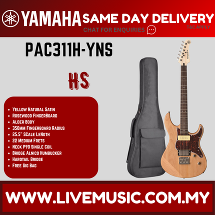 Yamaha PAC311H Pacifica Electric Guitar - Yellow Natural ( PAC 311H / PAC-311H )