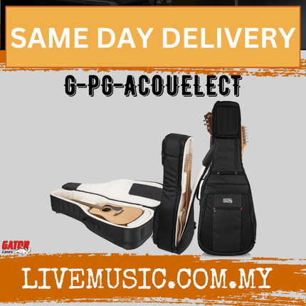Gator G-PG-ACOUELECT Pro-Go Ultimate Gig Bag for 1 Acoustic and 1 Electric Guitar Bag (GPGACOUELECT)