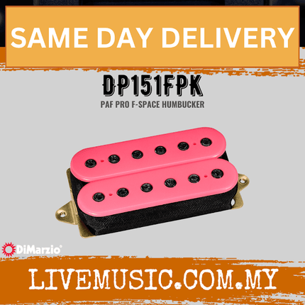DiMarzio DP151FPK PAF Pro F-Spaced Humbucker Pickup - Pink (DP151/DP-151)