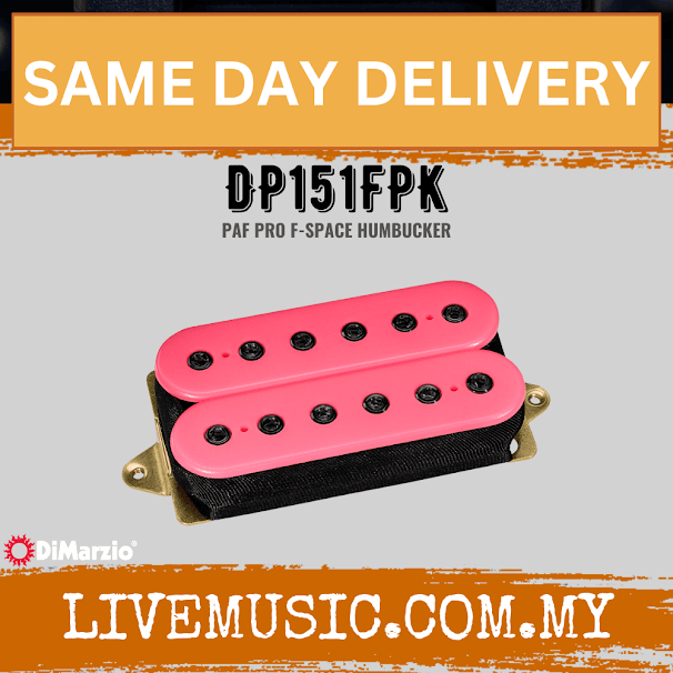 DiMarzio DP151FPK PAF Pro F-Spaced Humbucker Pickup - Pink (DP151/DP-151)