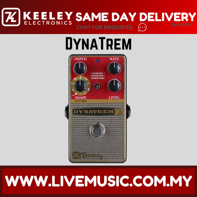 Keeley Dynatrem Dynamic Tremolo Guitar Effects Pedal