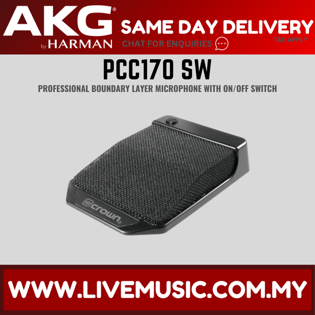 AKG PCC170 SW Non-RoHS Conference Microphone with Silent-Operating Switch (PCC170SW PCC170-SW)