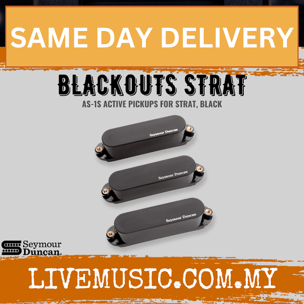 Seymour Duncan AS-1S Blackouts Strat Pickup Set ( AS1S AS 1S)
