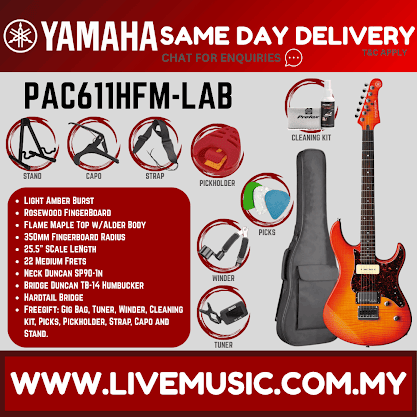 Yamaha PAC611HFM Pacifica Electric Guitar -  ( PAC 611HFM / PAC-611HFM )