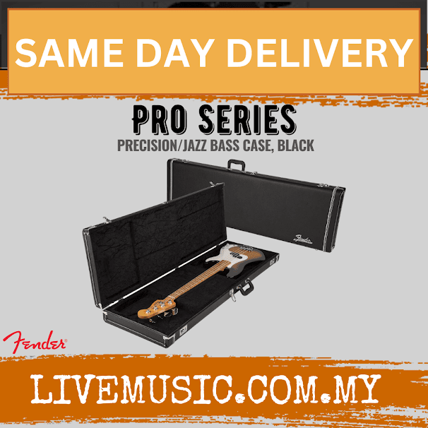 Fender Pro Series Precision/Jazz Bass Guitar Case - Black