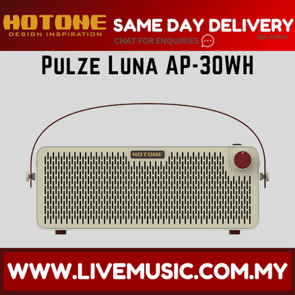 Hotone AP-30WH Pulze Luna Bluetooth-Modeling Amplifier - White ( AP 30WH / AP30WH )