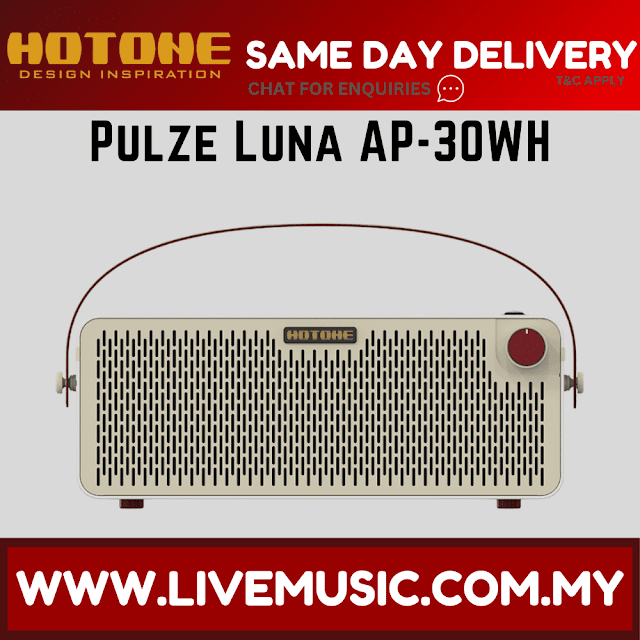 Hotone AP-30WH Pulze Luna Bluetooth-Modeling Amplifier - White ( AP 30WH / AP30WH )