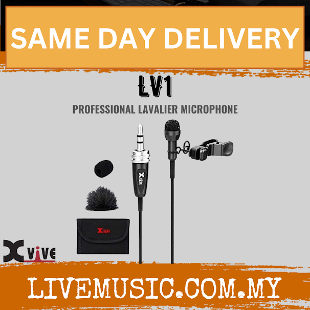 Xvive LV1 Professional Lavalier Microphone Omnidirectional Mic For Wireless System ( LV 1 )